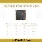Dog Mama Cropped Tee  (Black)