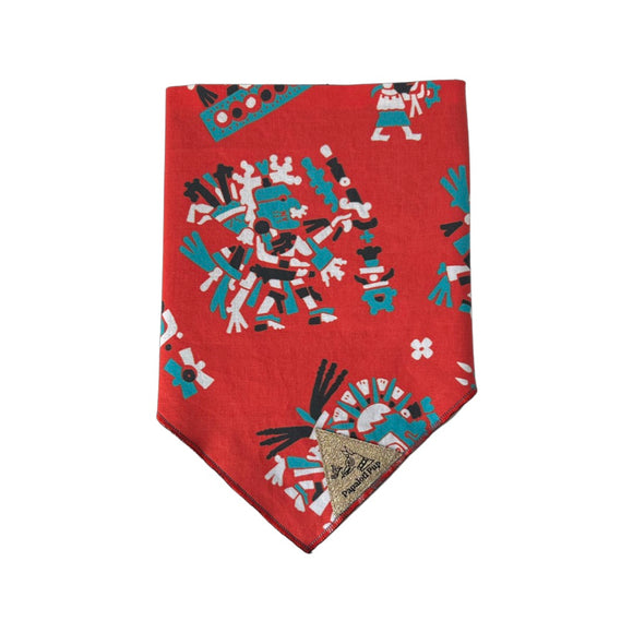 Panteon Azteca Bandana - Red