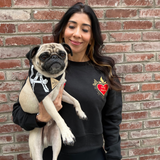 Dog Mama Crew Neck Fleece (Black)